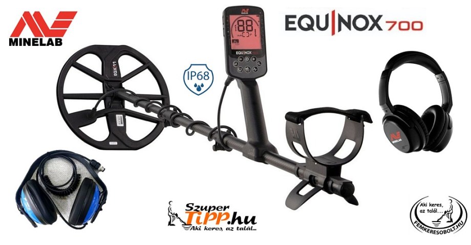 Minelab Equinox 700 fémkereső + vízálló fejhallgató