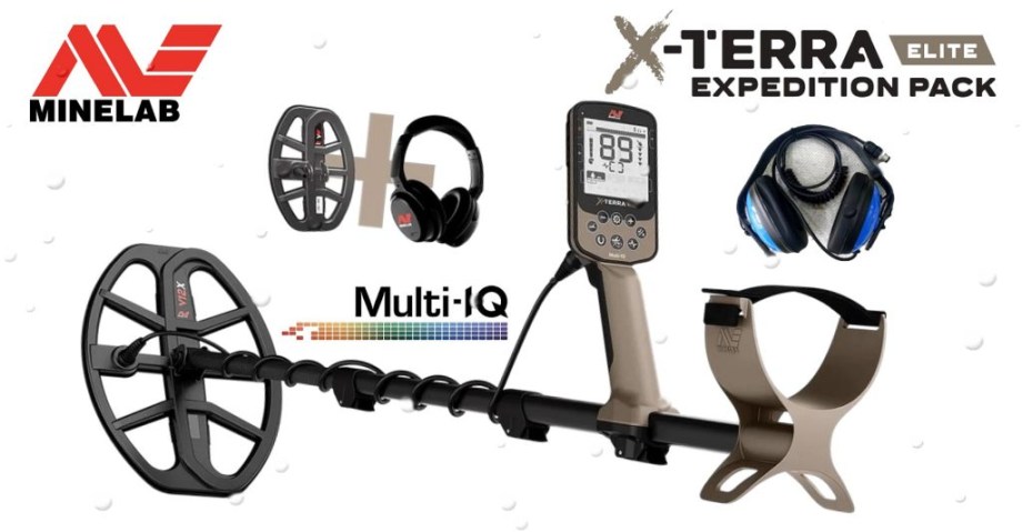 Minelab X-Terra Elite fémkereső EXPEDITION Szett + vízálló fejhallgató